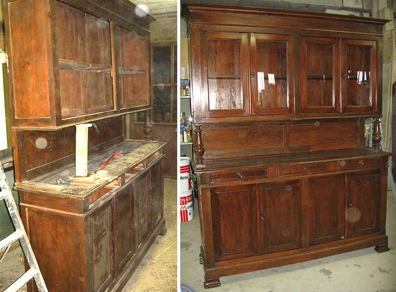 Credenza: prima e dopo